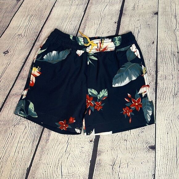 Toddler J.Crew Hibiscus Swim Shorts - Picture 2 of 4